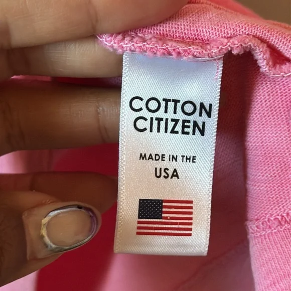 Cotton Citizen x REVOLVE Tokyo 100% Cotton T Shirt Mini Dress Size S Hot Pink - Picture 7 of 9